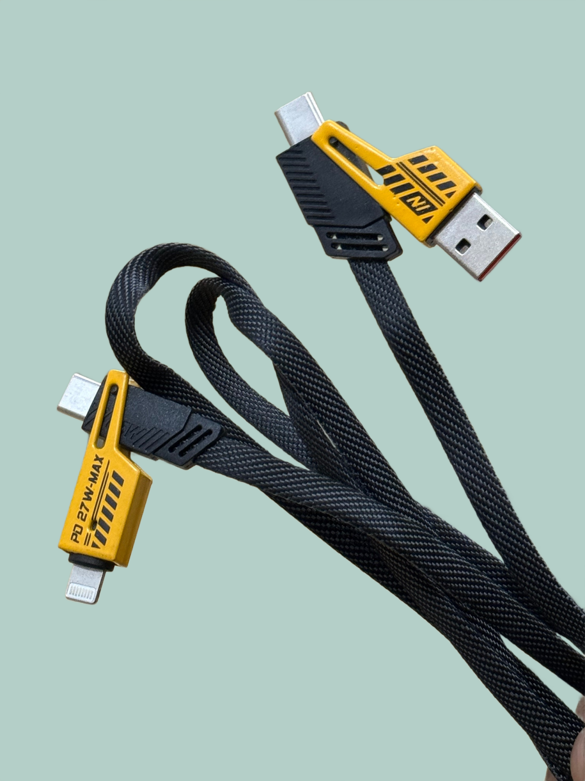 4-in-1 65W PD Fast Charging Branded Cable - Image 2