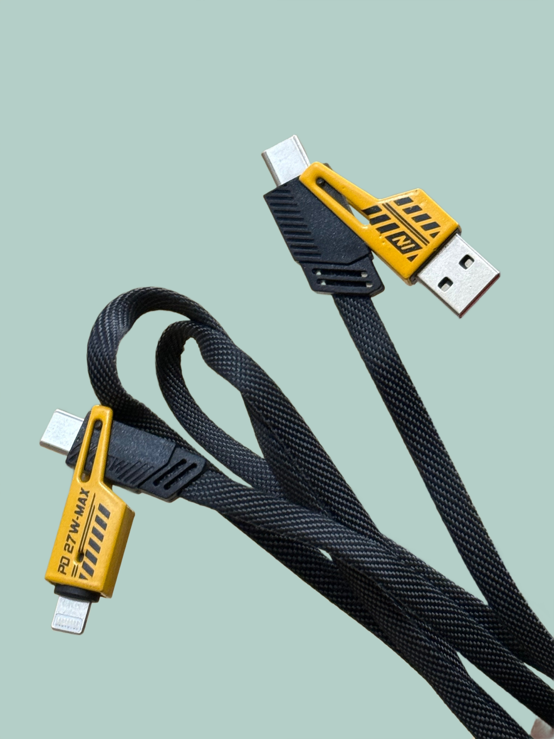 4-in-1 65W PD Fast Charging Branded Cable - Image 3